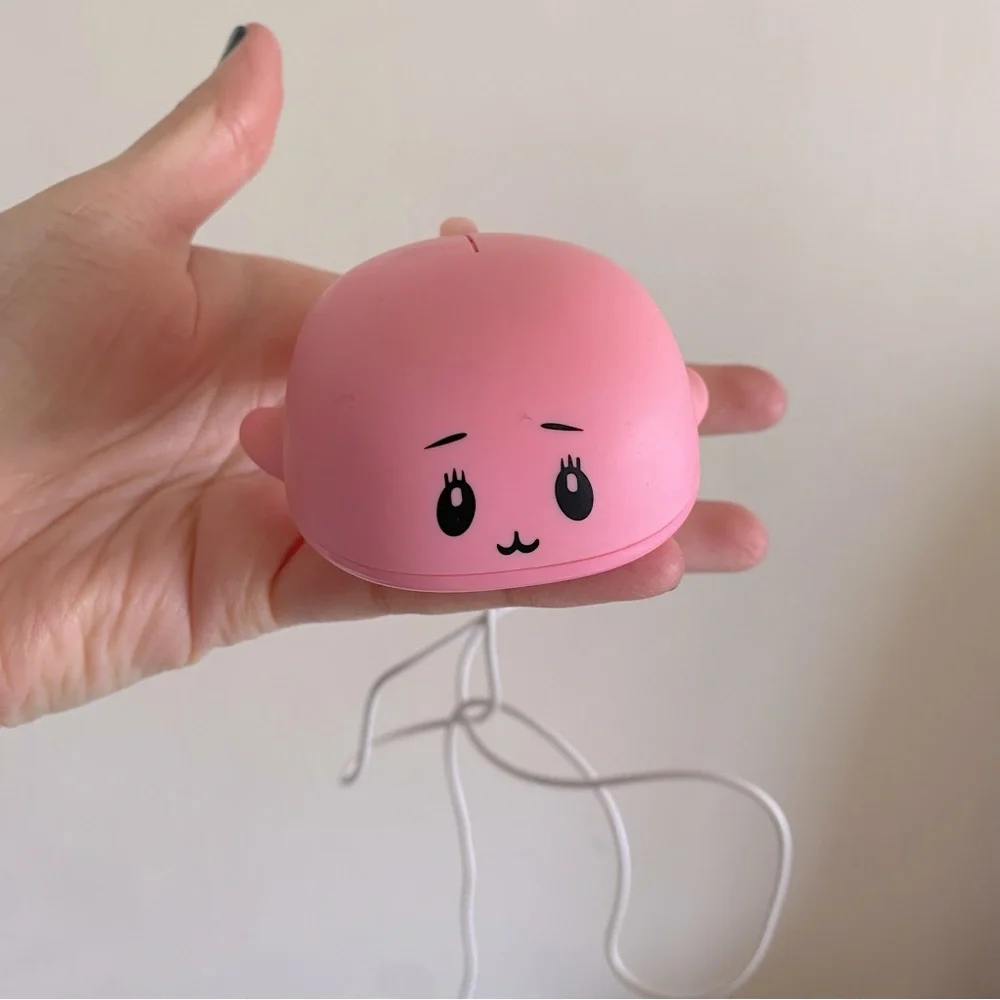 Forever 21 Kawaii Pink Whale Portable Mouse with USB Wire